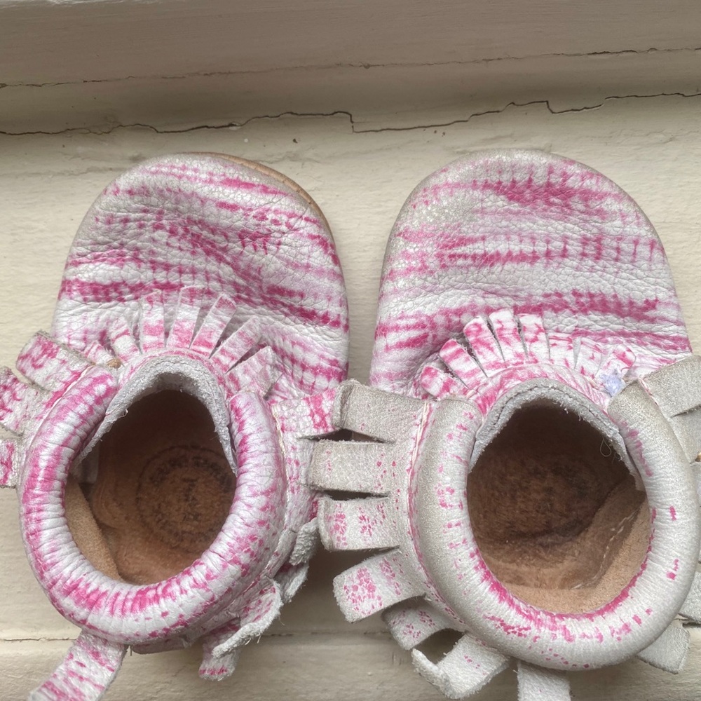 Freshly picked tie dye moccasins